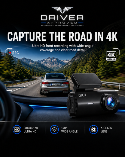 GKU D200 4K Dash Cam Package