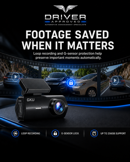 GKU D200 4K Dash Cam Package